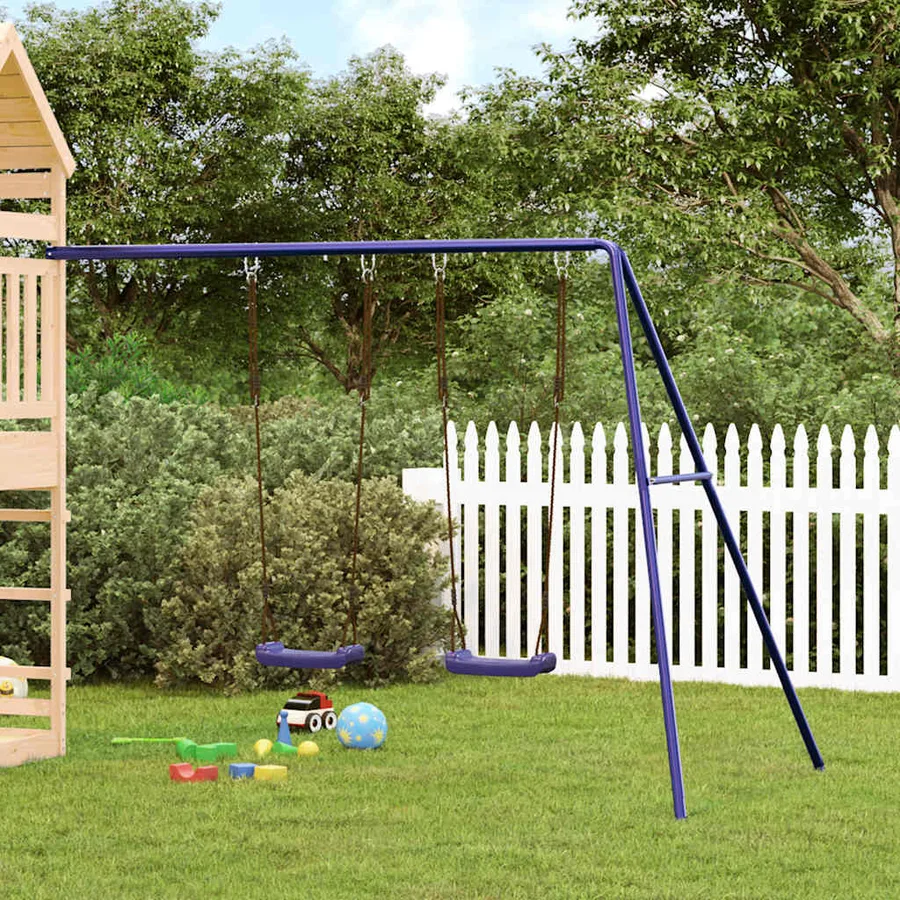 Balançoires de jeu 2 pcs bleu 265x185x188 cm polypropylène - 2