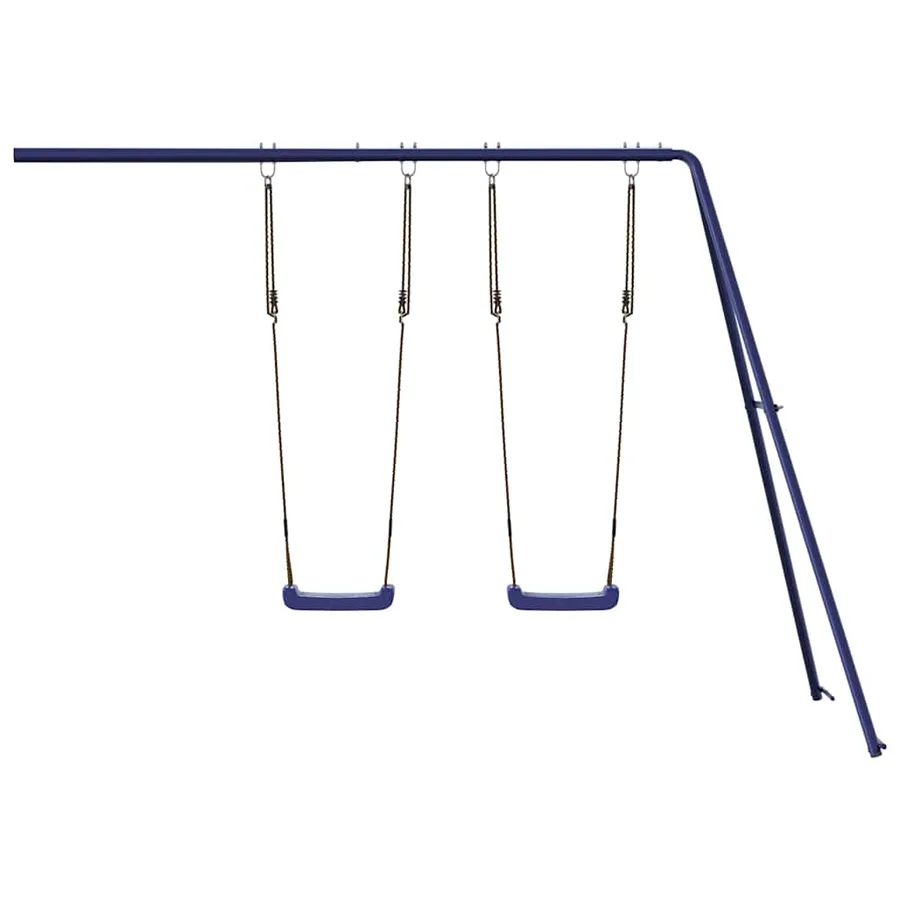 Balançoires de jeu 2 pcs bleu 265x185x188 cm polypropylène - 3