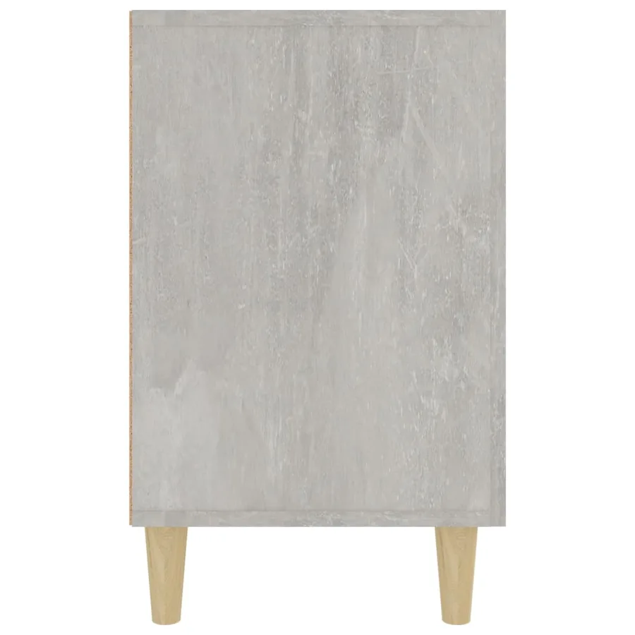 Buffet gris béton 100x36x60 cm bois d'ingénierie - 4
