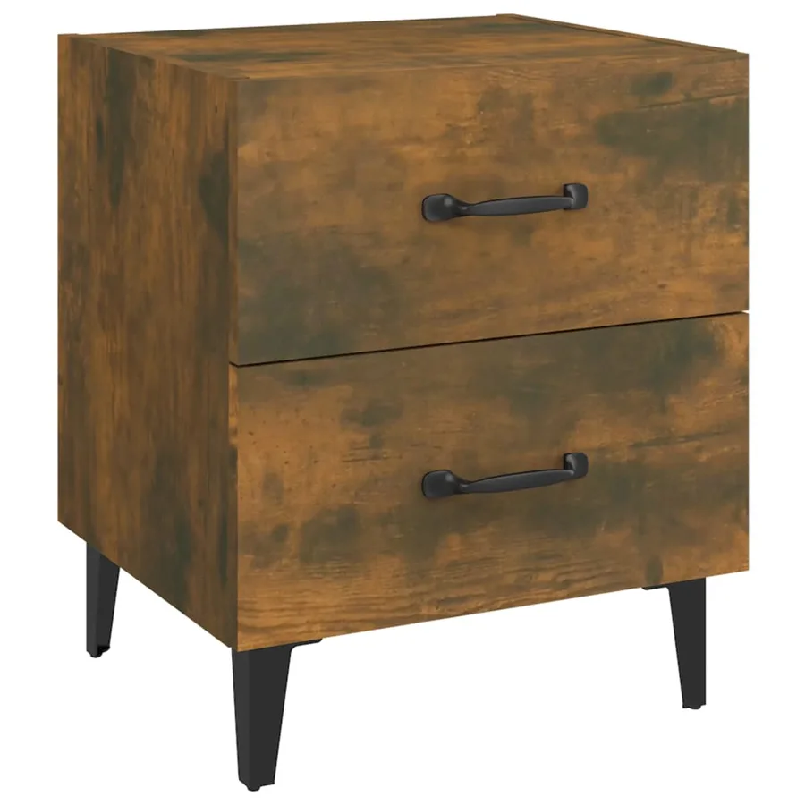 Table de chevet Chêne fumé 40x35x47,5 cm - 2