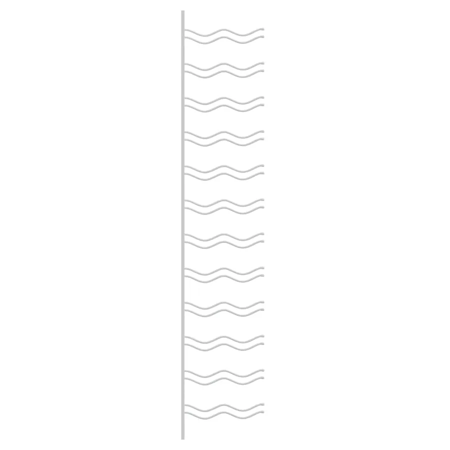 Casier à vin mural pour 24 bouteilles 2 pcs Blanc Fer - 7