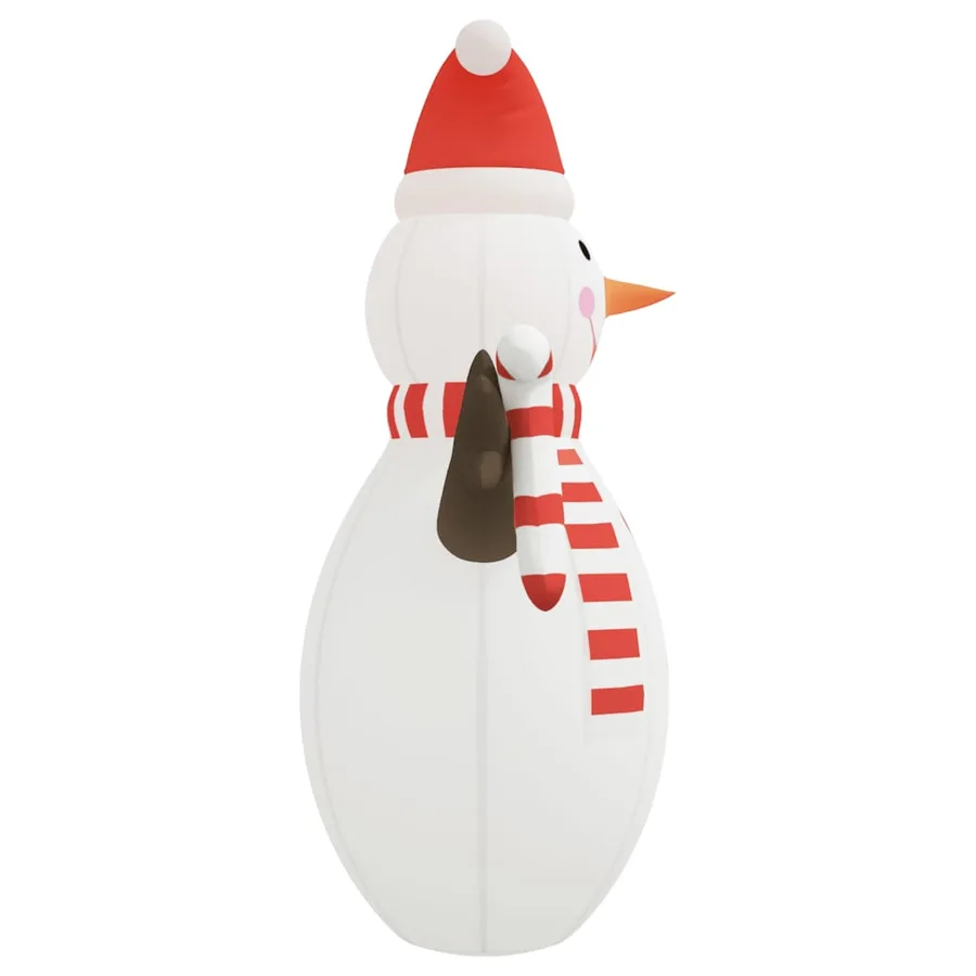Bonhomme de neige gonflable de Noël avec LED 630 cm - 5