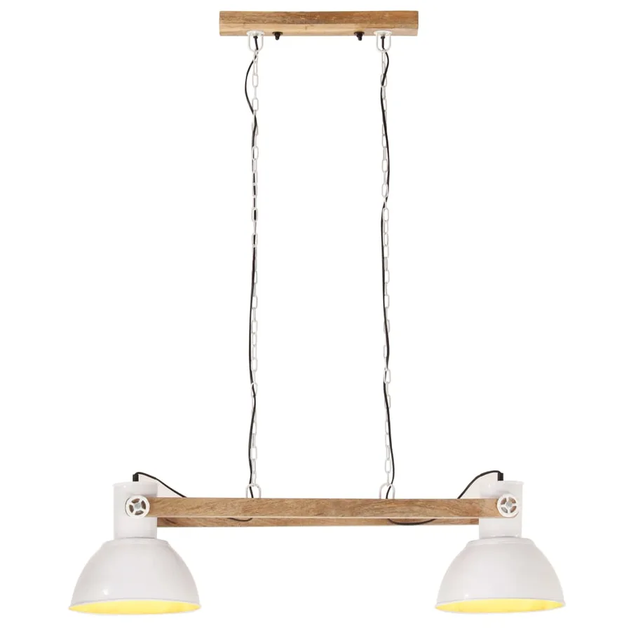 Lampe suspendue industrielle 25 W Blanc 109 cm E27 - 3