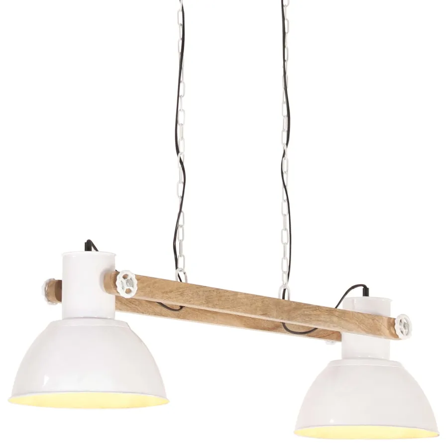 Lampe suspendue industrielle 25 W Blanc 109 cm E27 - 6