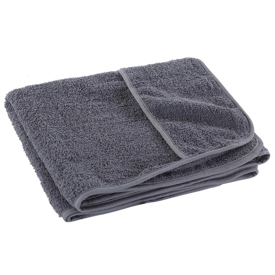 Serviettes de plage 2 pcs anthracite 75x200 cm tissu 400 GSM - 5