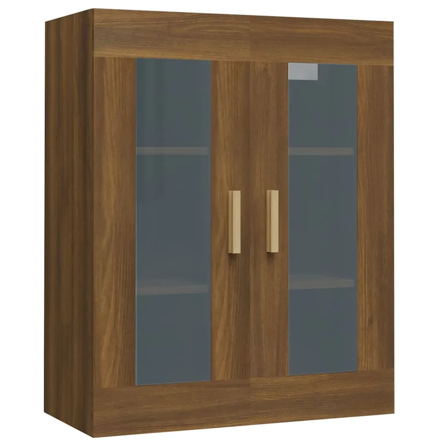 Armoire murale suspendue Chêne marron 69,5x34x90 cm - 2