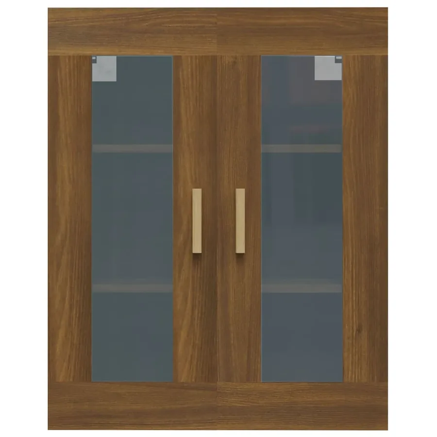 Armoire murale suspendue Chêne marron 69,5x34x90 cm - 3