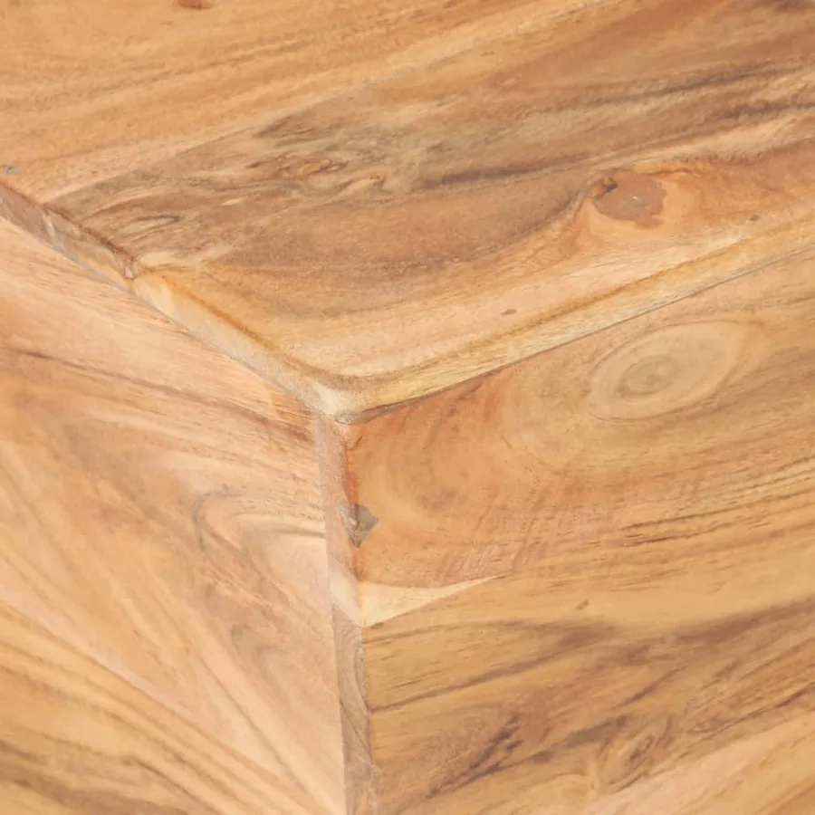 Table basse en forme de V 66x66x30 cm Bois d'acacia massif - 5