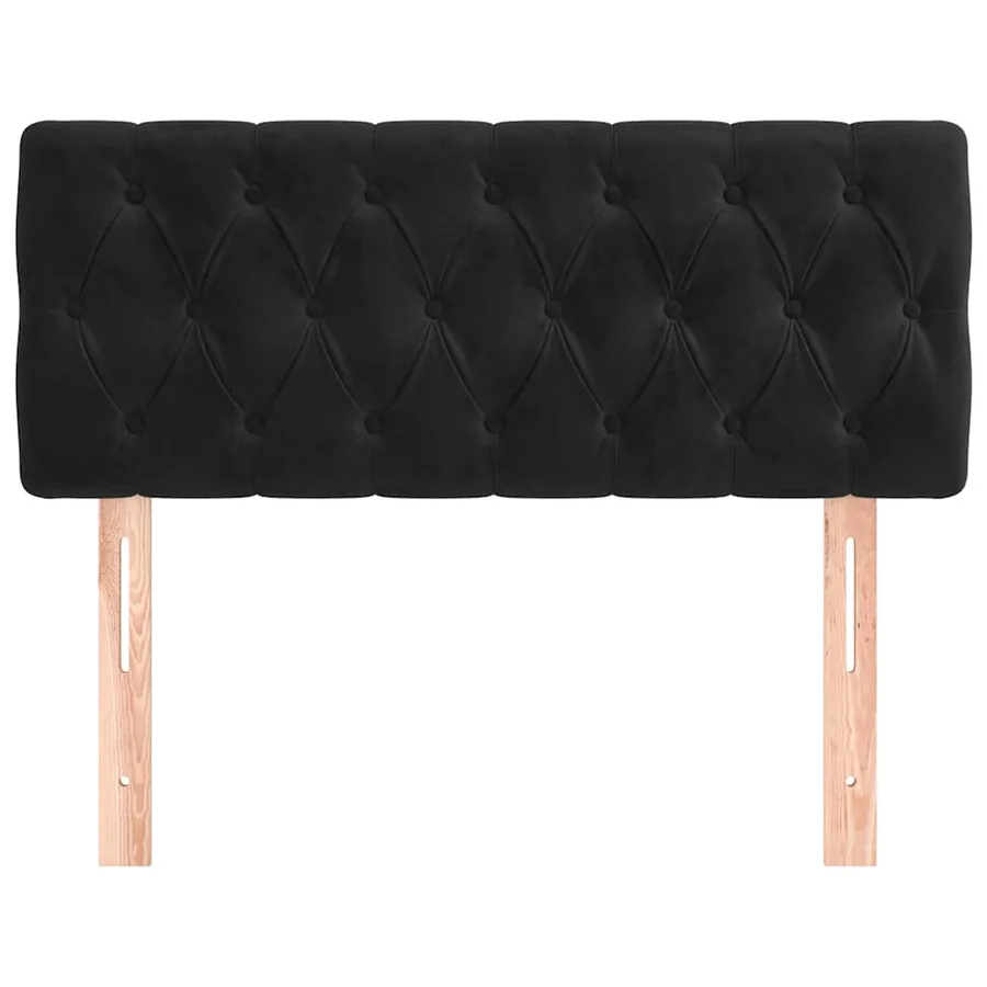 Tête de lit Noir 90x7x78/88 cm Velours - 3