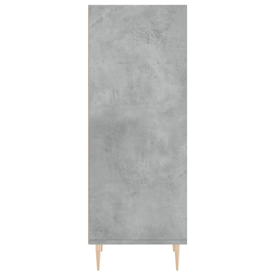 Buffet gris béton 34,5x32,5x90 cm bois d'ingénierie - 5