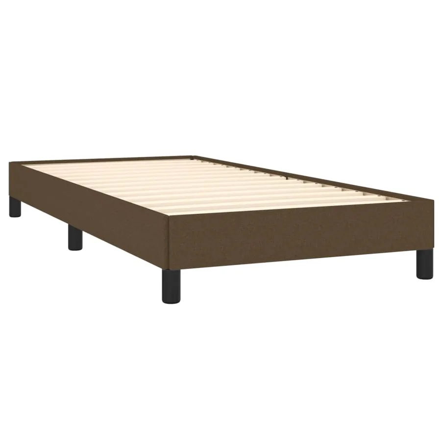 Sommier à lattes de lit avec matelas Marron foncé 90x200 cm - 4