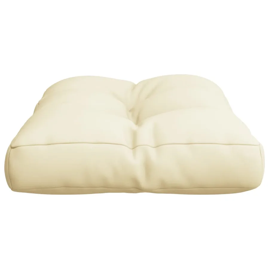 Coussin de palette crème 50x40x12 cm tissu - 6