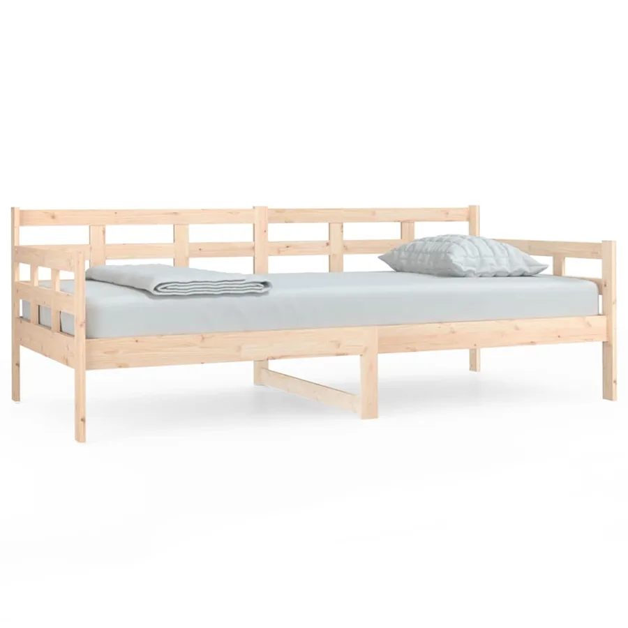 Lit de jour sans matelas bois de pin massif 90x190 cm - 2