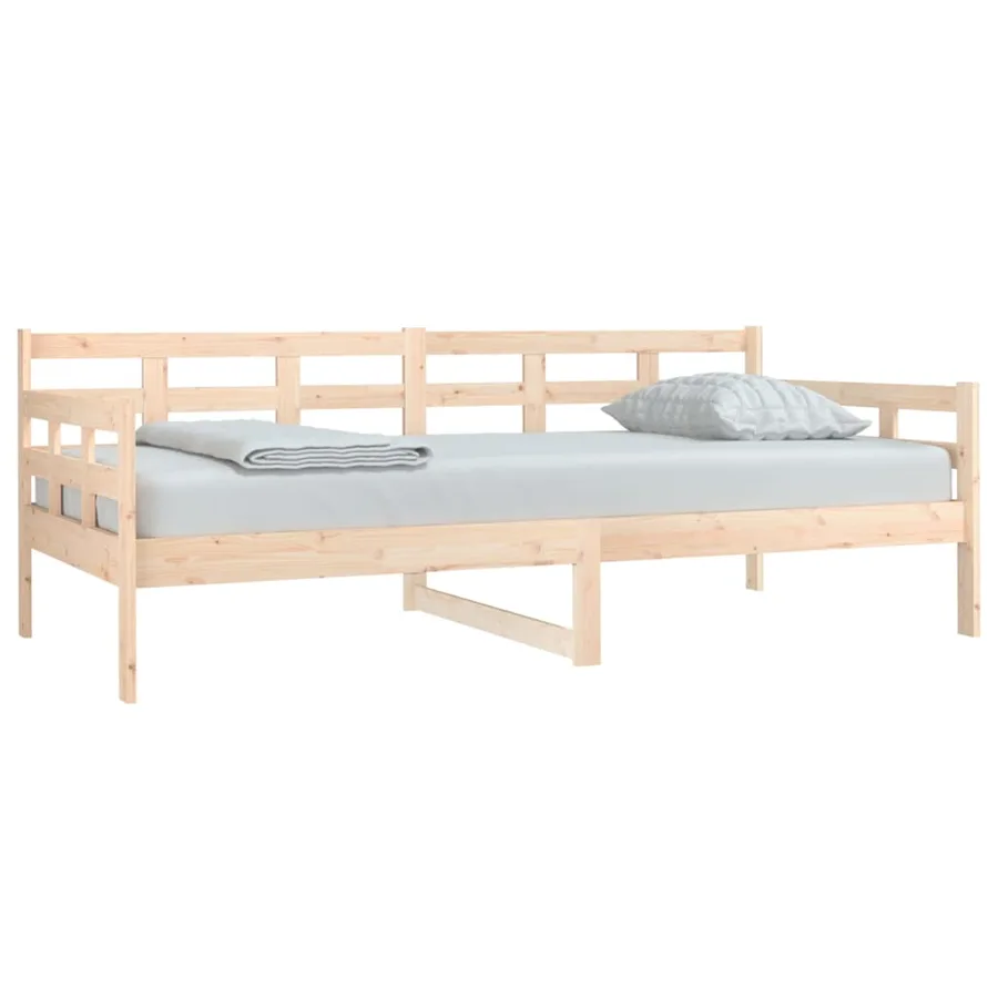Lit de jour sans matelas bois de pin massif 90x190 cm - 3