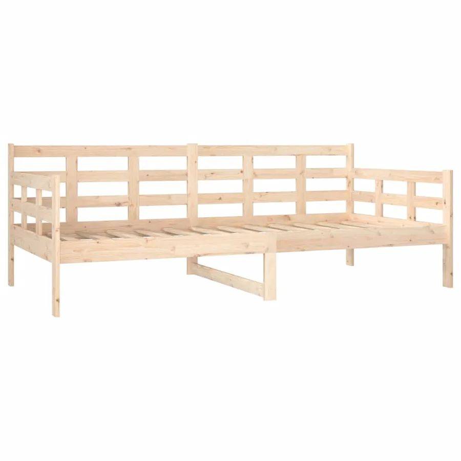 Lit de jour sans matelas bois de pin massif 90x190 cm - 7