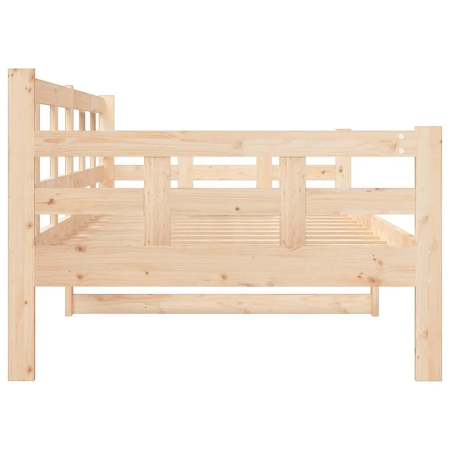 Lit de jour sans matelas bois de pin massif 90x190 cm - 9