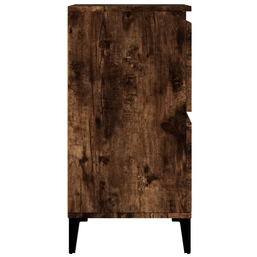 Buffet Chêne fumé 60x35x70 cm Bois d'ingénierie - 7