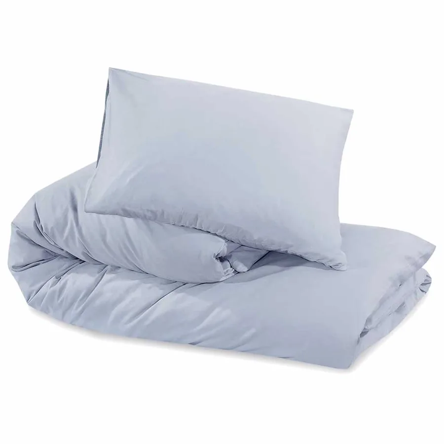 Ensemble de housse de couette Gris 140x200 cm Coton - 6
