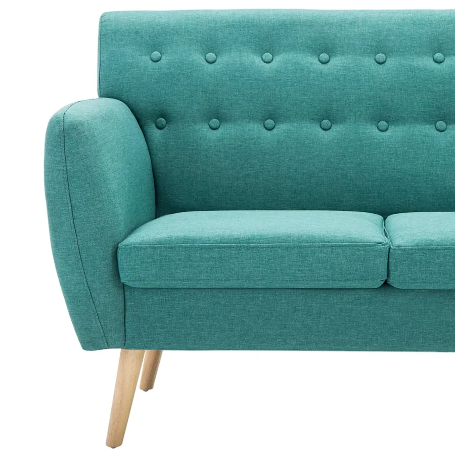 Canapé à 3 places revêtement en tissu 172x70x82 cm vert - 6