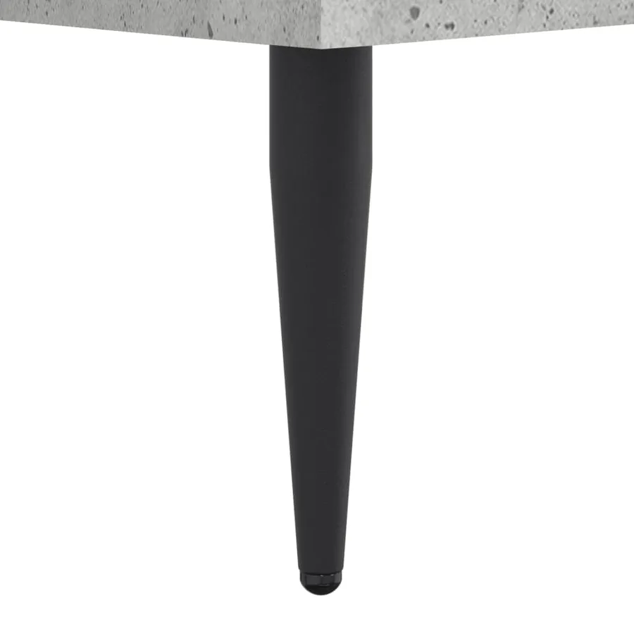 Cadre de lit sans matelas gris béton 90x200 cm - 8