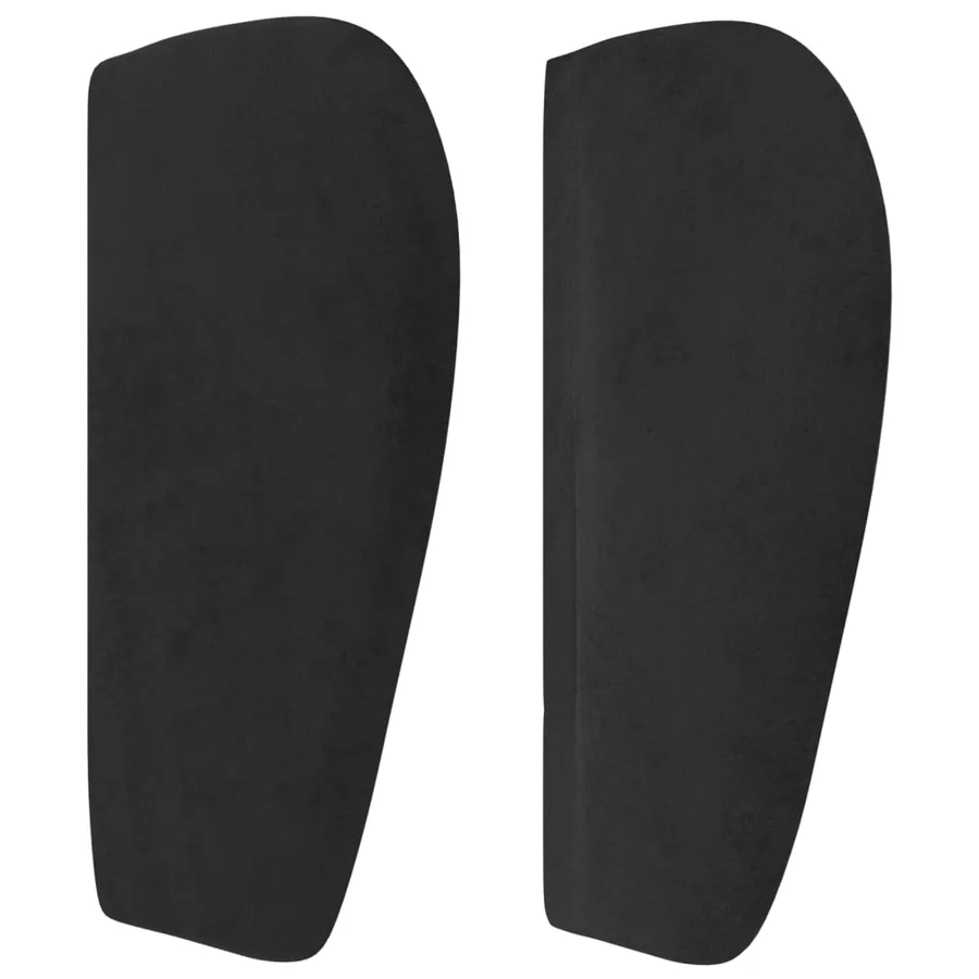 Tête de lit avec oreilles Noir 183x23x78/88 cm Velours - 4