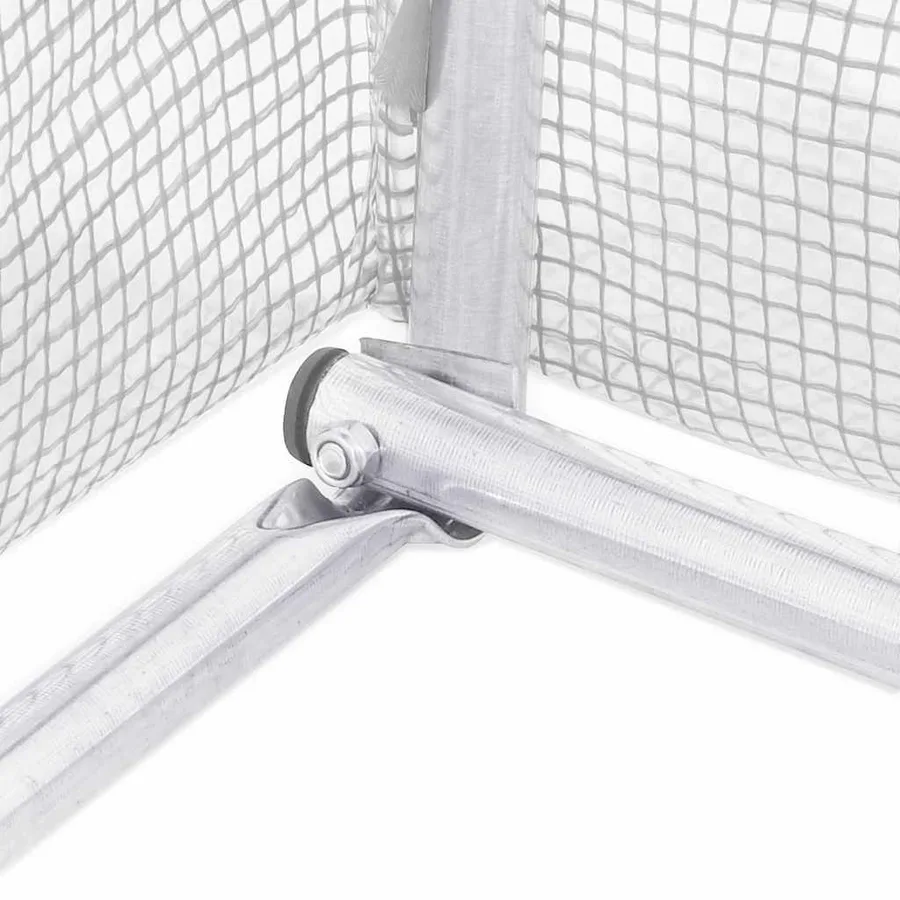 Serre avec cadre en acier blanc 48 m² 16x3x2 m - 11