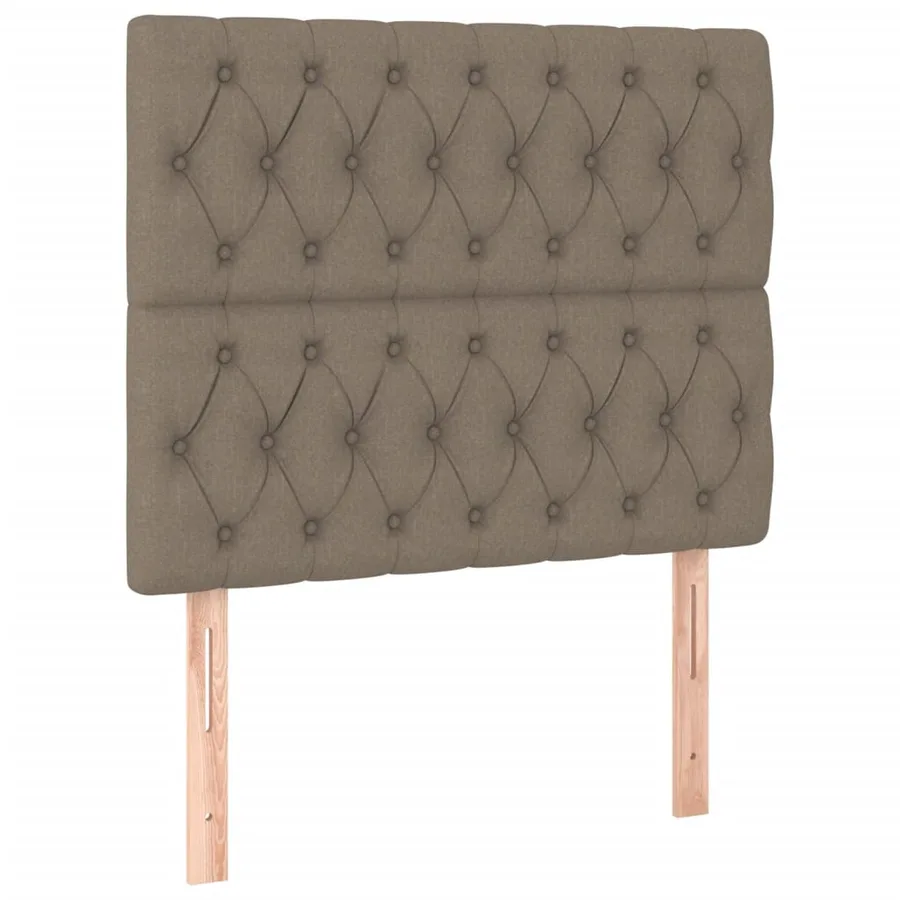 Sommier à lattes de lit avec matelas Taupe 90x190 cm Tissu - 6