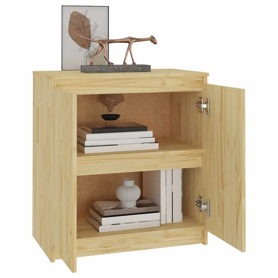 Armoire latérale 60x36x65 cm bois de pin massif - 4