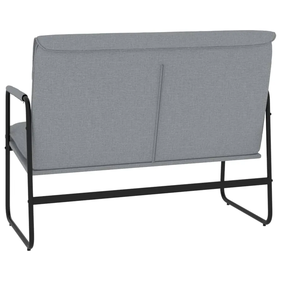 Banc Gris clair 100x64x80 cm Tissu - 5