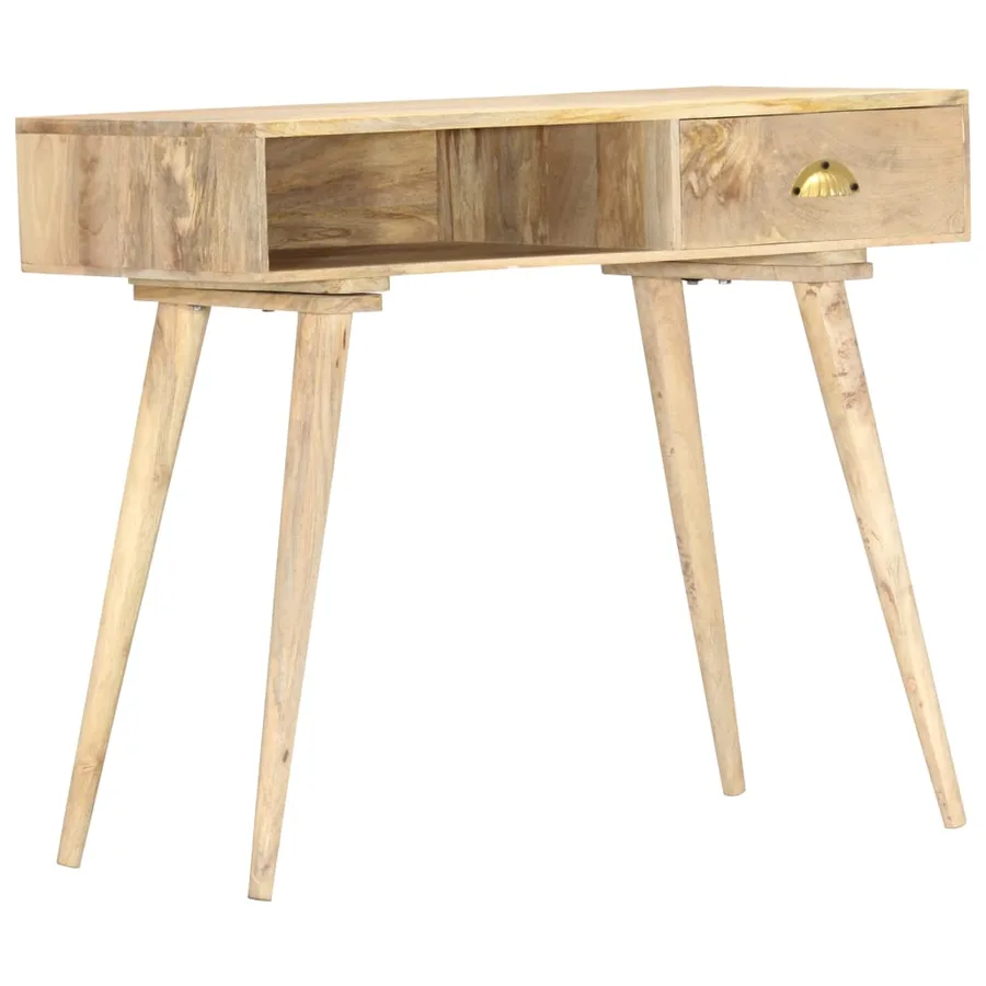 Table console 90x45x75 cm bois de manguier massif - 10