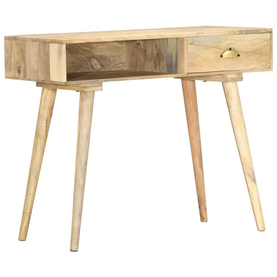 Table console 90x45x75 cm bois de manguier massif - 7