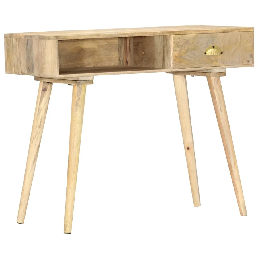 Table console 90x45x75 cm bois de manguier massif - 8