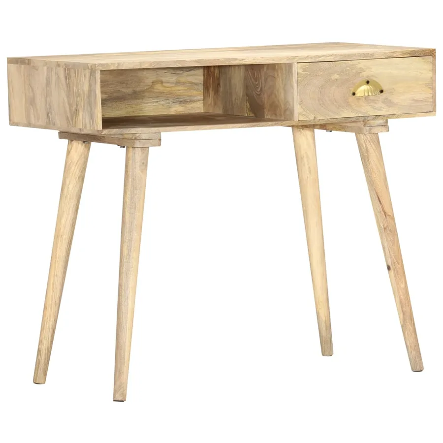 Table console 90x45x75 cm bois de manguier massif - 9
