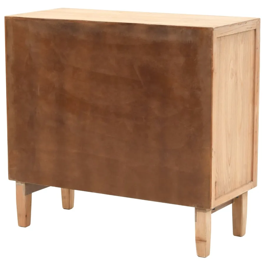 Armoire à tiroirs bois de sapin massif 80x36x75 cm - 3