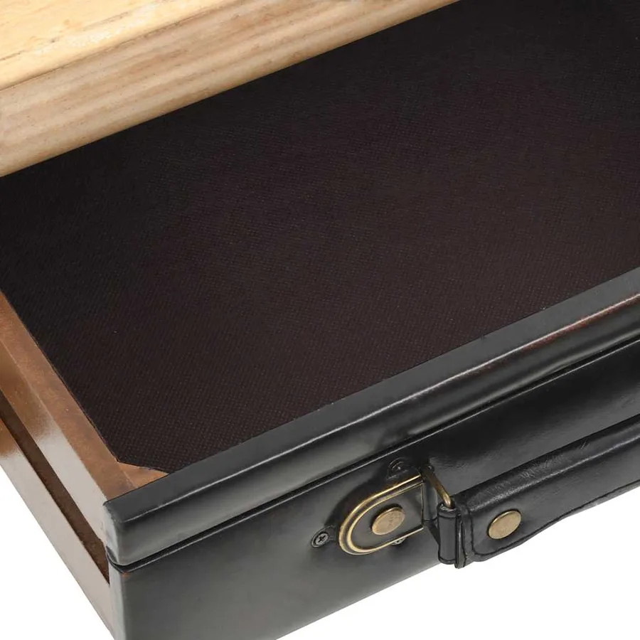 Armoire à tiroirs bois de sapin massif 80x36x75 cm - 6