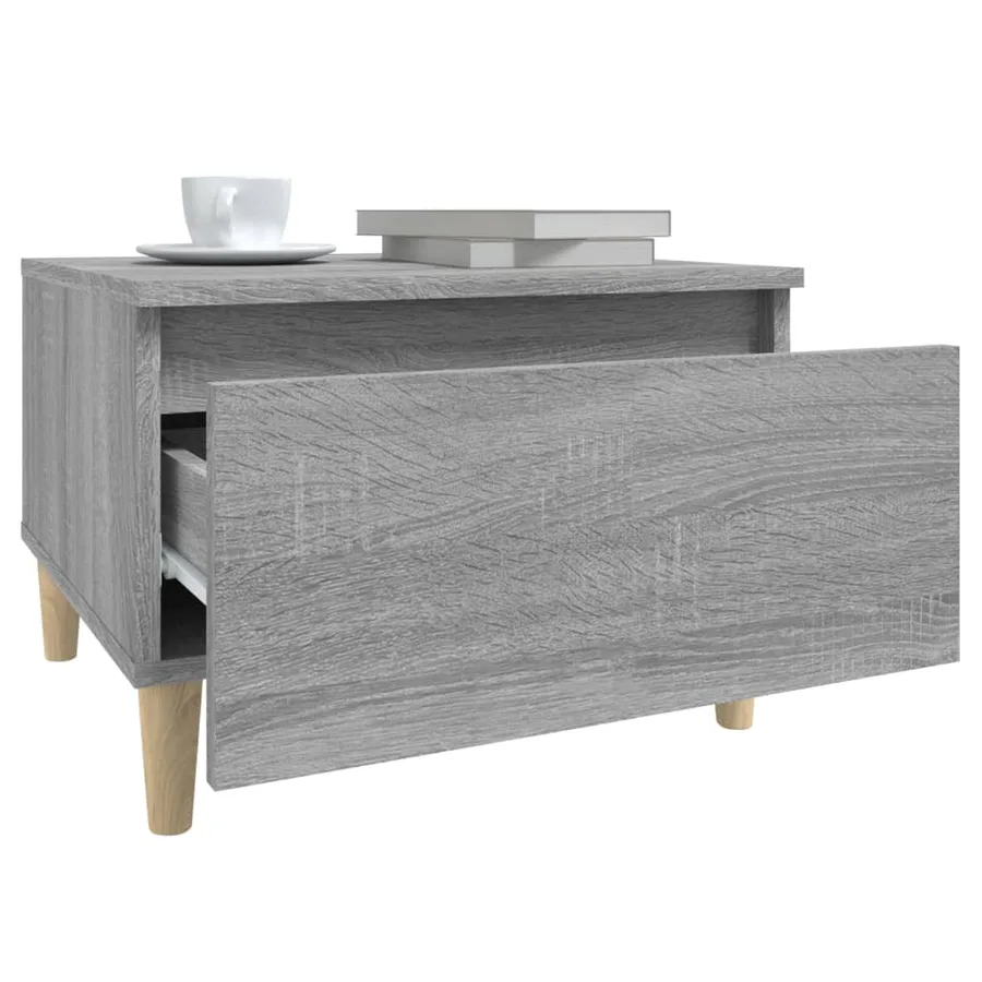 Table d'appoint Sonoma gris 50x46x35 cm Bois d'ingénierie - 5