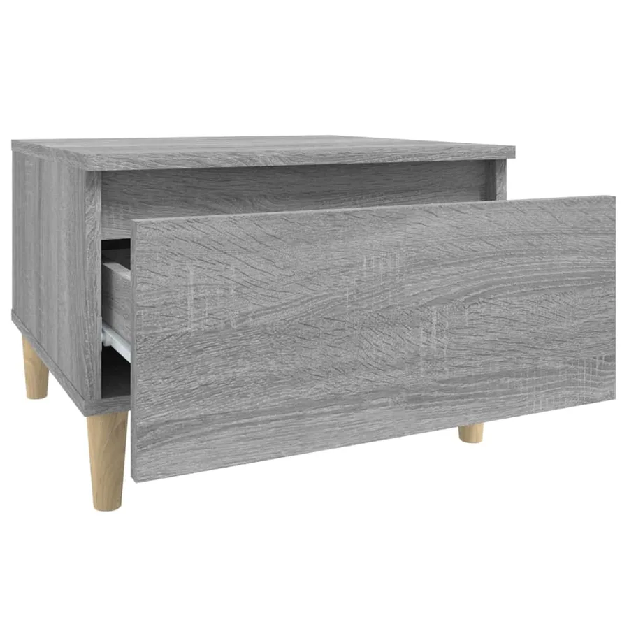 Table d'appoint Sonoma gris 50x46x35 cm Bois d'ingénierie - 7