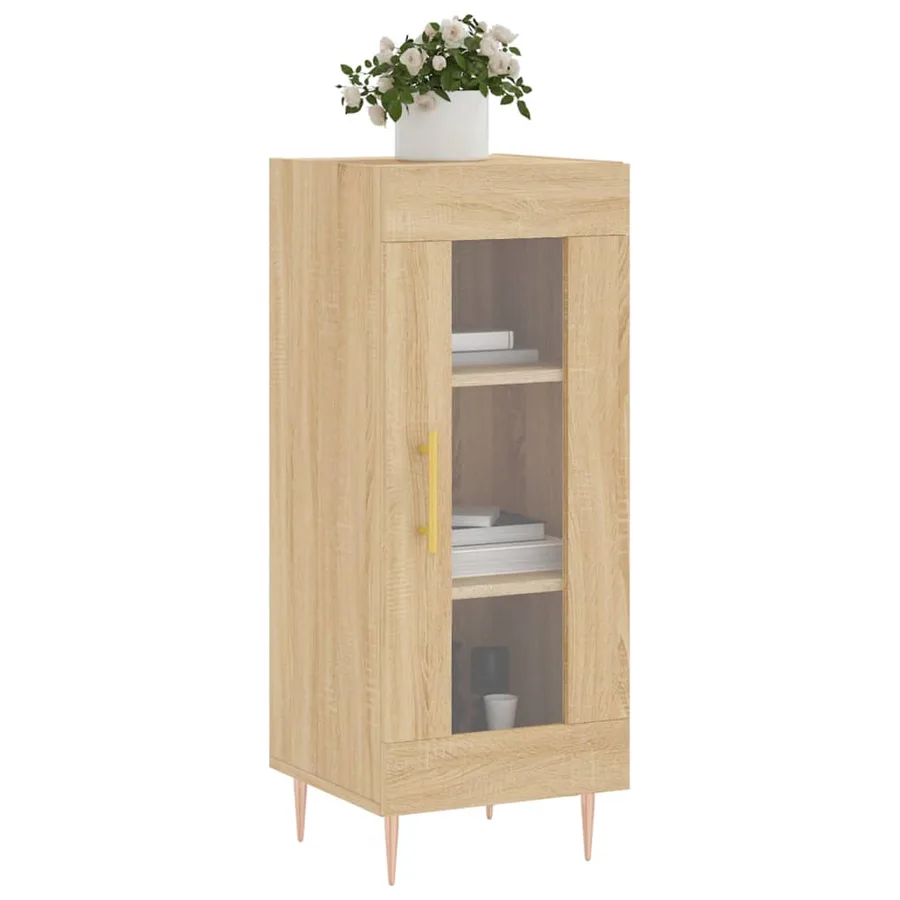 Buffet Chêne sonoma 34,5x34x90 cm Bois d'ingénierie - 3