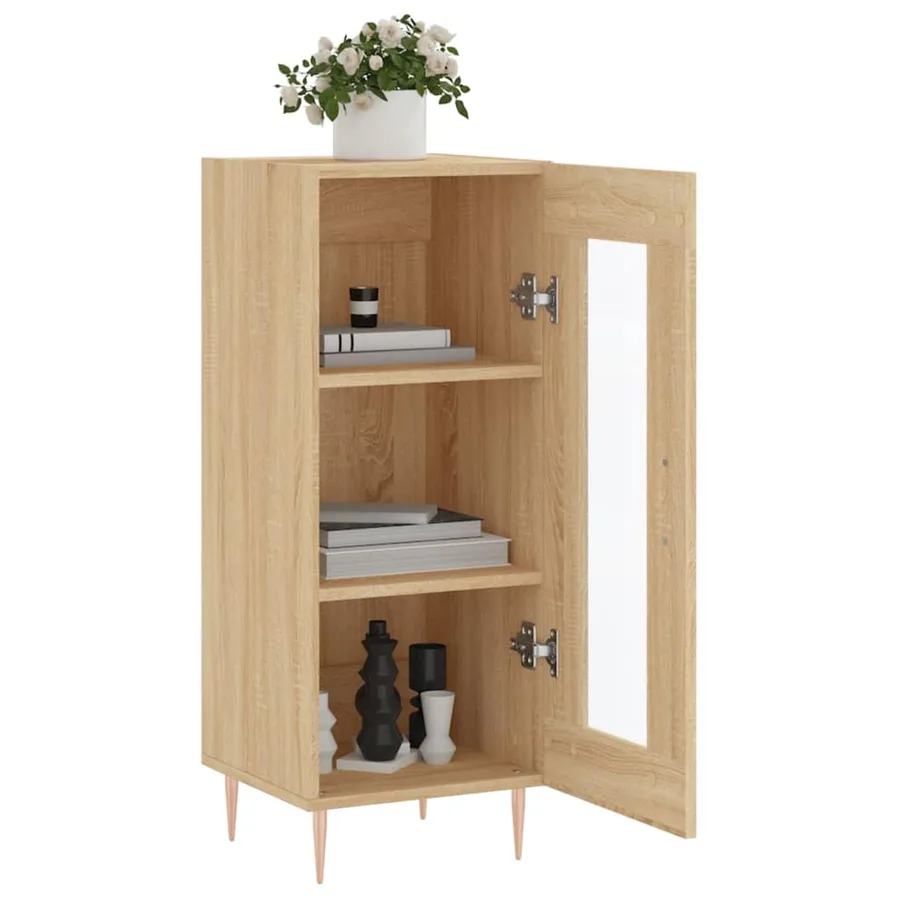 Buffet Chêne sonoma 34,5x34x90 cm Bois d'ingénierie - 4