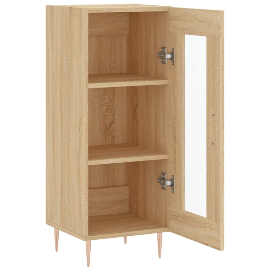 Buffet Chêne sonoma 34,5x34x90 cm Bois d'ingénierie - 6