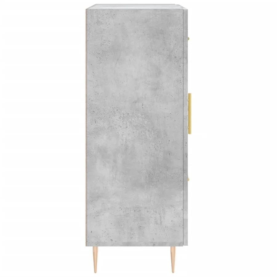 Buffet gris béton 69,5x34x90 cm bois d'ingénierie - 7