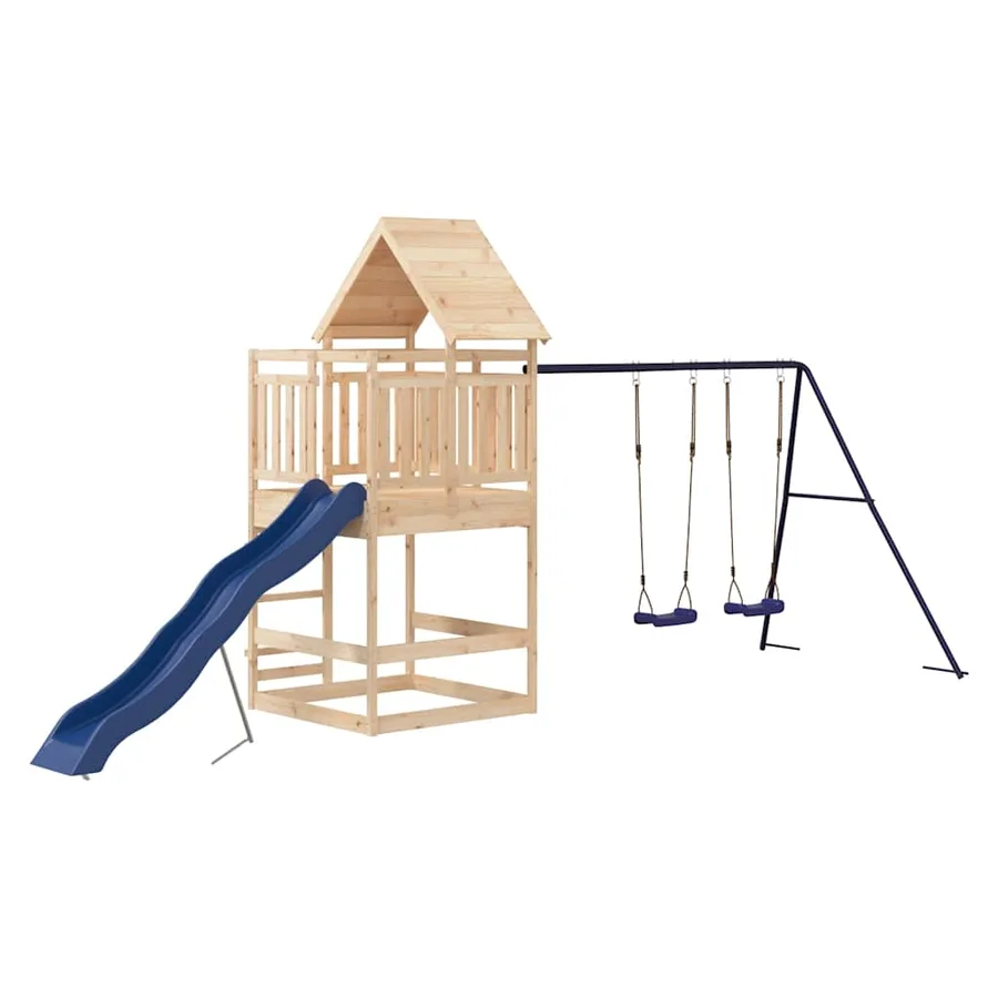 Aire de jeux d'extérieur bois de pin massif - 2