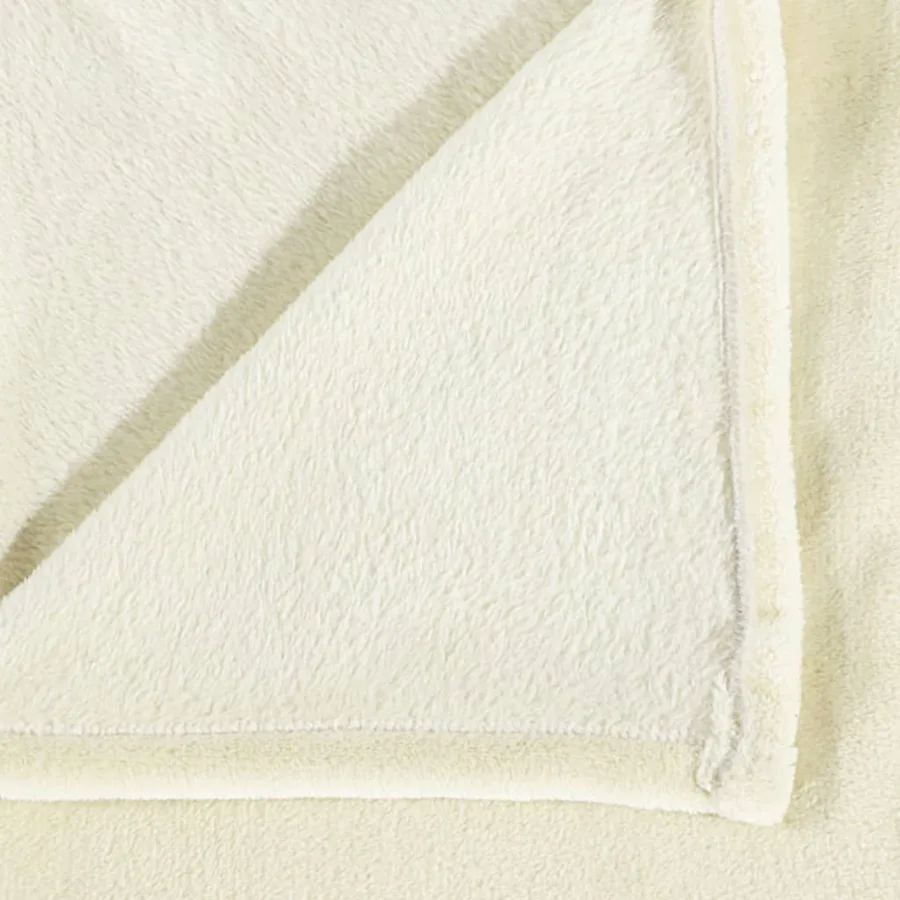 Couverture crème 130x170 cm polyester - 4