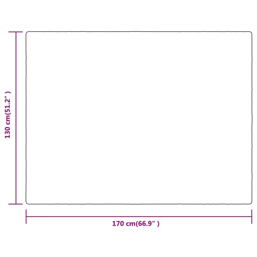 Couverture crème 130x170 cm polyester - 5