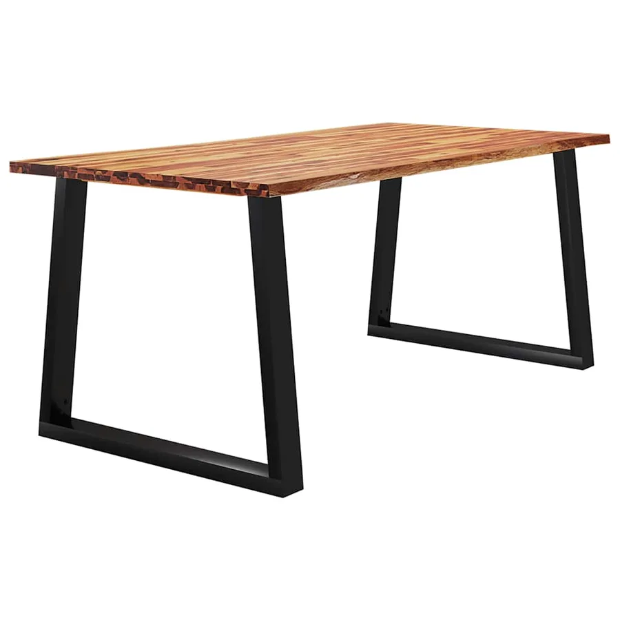 Table à manger 180x90x75 cm bois d'acacia solide à bord vif - 3