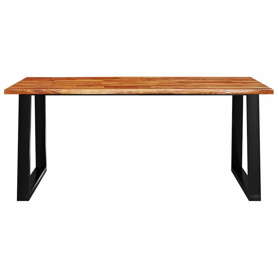 Table à manger 180x90x75 cm bois d'acacia solide à bord vif - 4