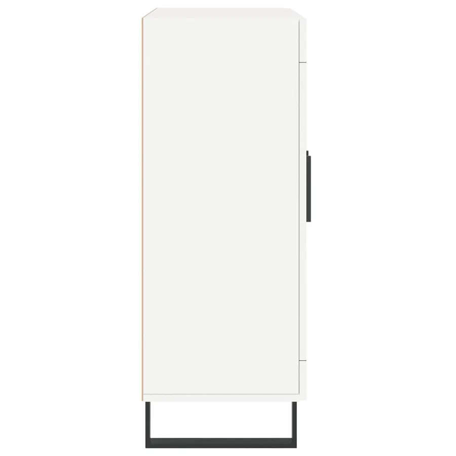 Buffet blanc 69,5x34x90 cm bois d'ingénierie - 7