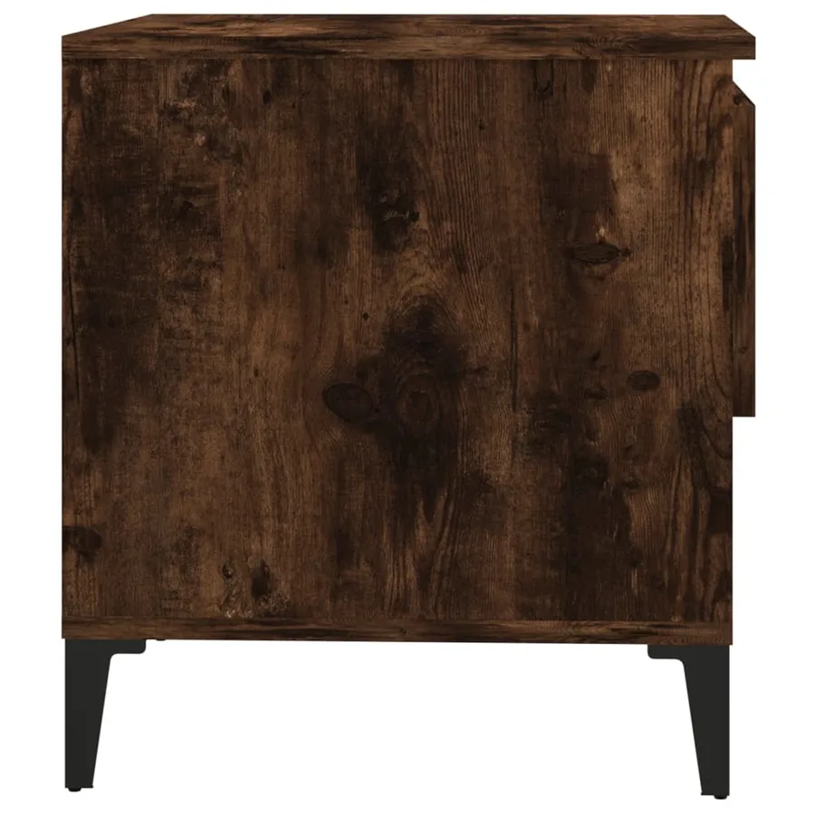 Tables d'appoint 2 pcs Chêne fumé 50x46x50 cm Bois ingénierie - 9