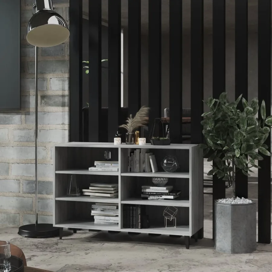 Buffet sonoma gris 103,5x35x70 cm bois d'ingénierie