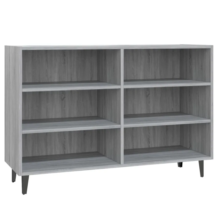 Buffet sonoma gris 103,5x35x70 cm bois d'ingénierie - 2